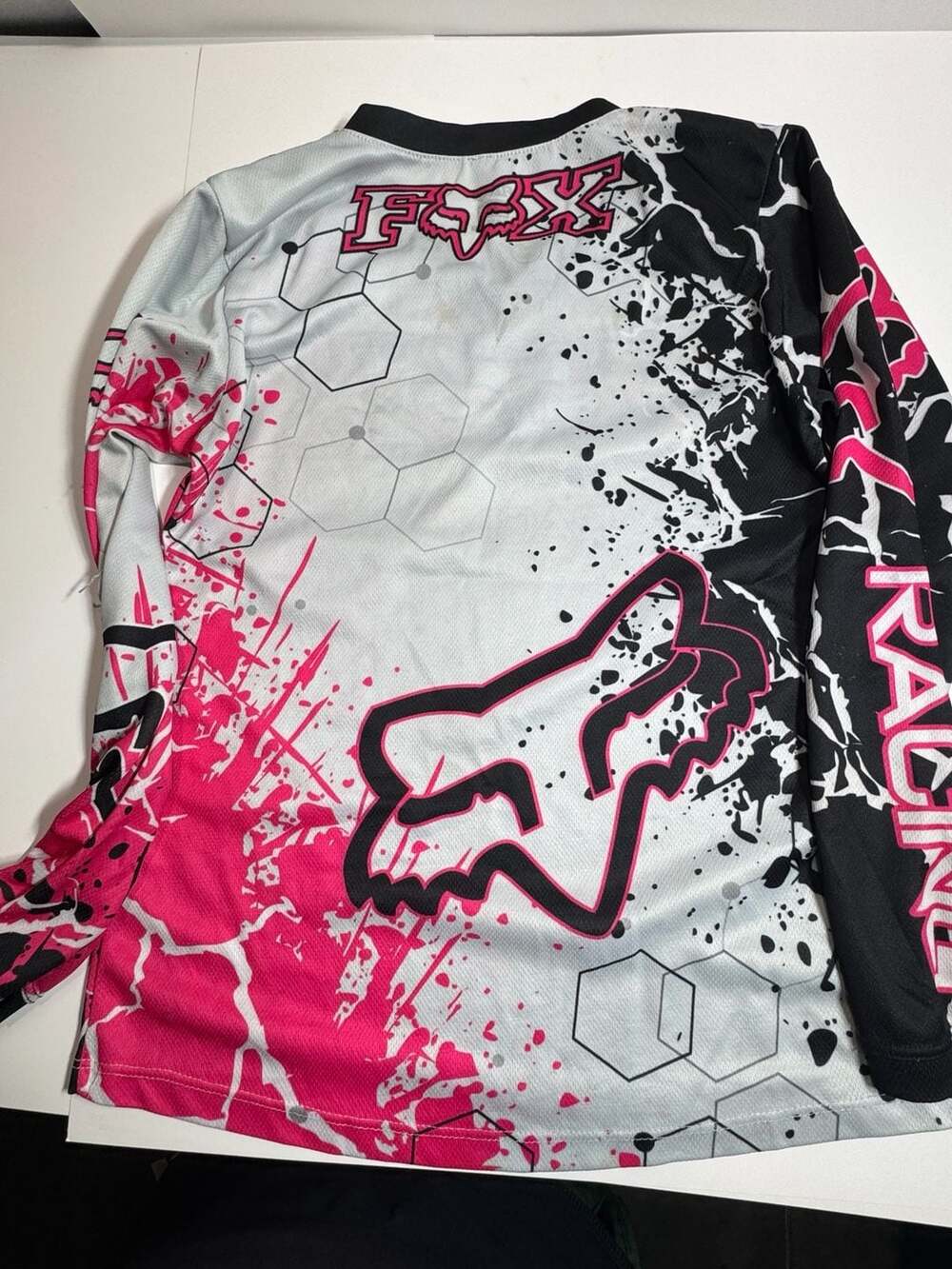 OA Pink Moto Short Sleeve Shirt